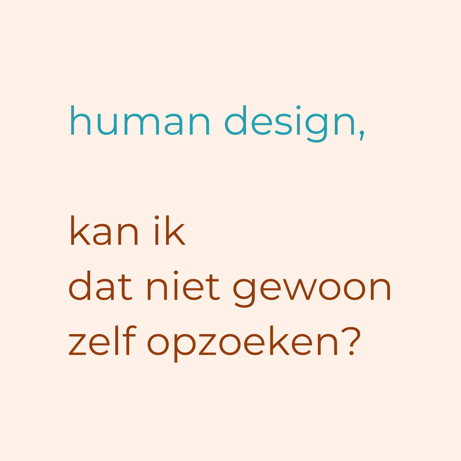 Wie ben ik? Welk type ben ik?